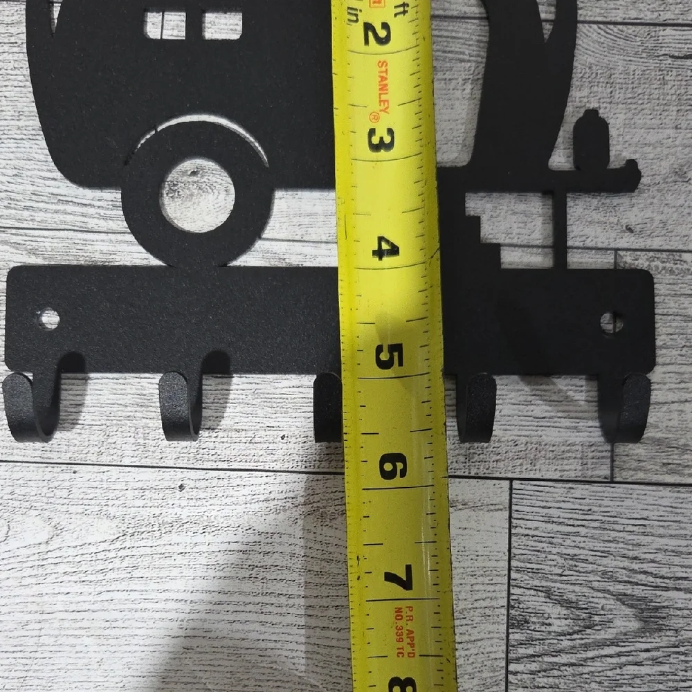 Black Metal Camper Wall Hook